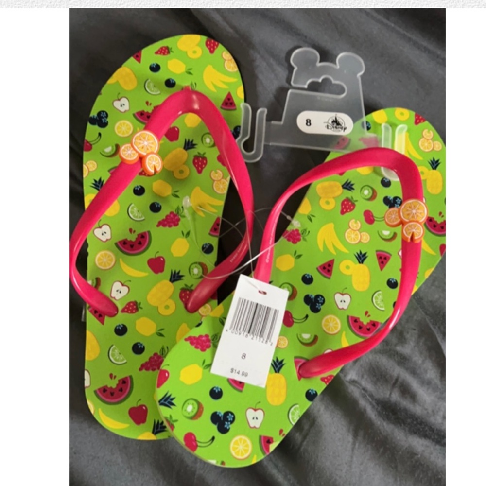 Disney Women’s Fruit Flip Flops Size 8
NWT